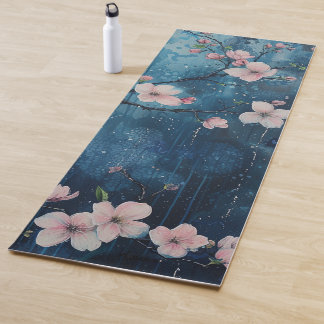 Tapete De Yoga Cherry Blossoms na Chuva