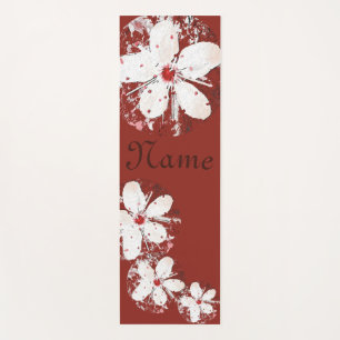 Tapete De Yoga Cherry floresce vermelho e sakura branca