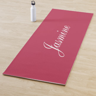 Tapete De Yoga Cherry Magenta Magenta Nome Personalizado Yoga Mat