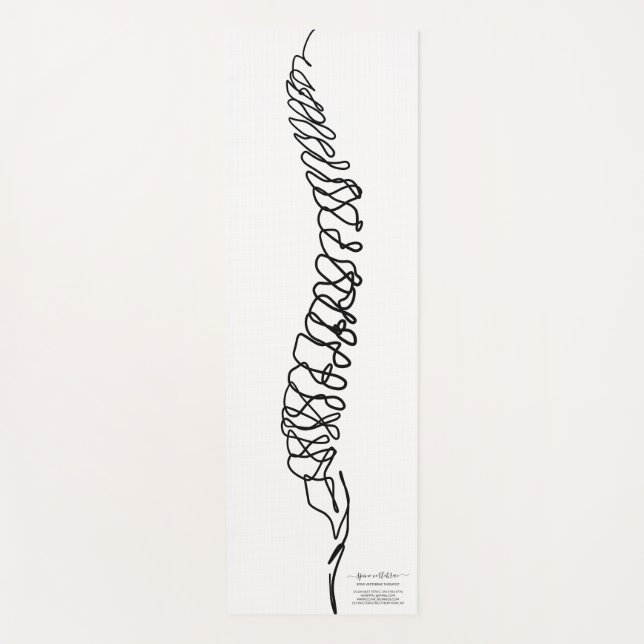 Tapete De Yoga Chiropractor Massage Therapy Spine (Frente)