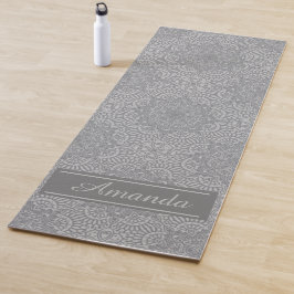 Tapete De Yoga Cinza de luxo Elegante Design Yog