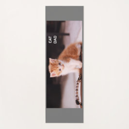 Tapete De Yoga Cinza "Pai de Gato" Orange Kitten