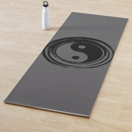 Tapete De Yoga Cinza Ying Yang Harmony Yoga Mat