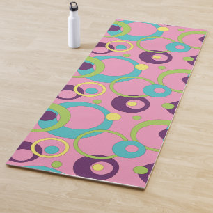 Tapete De Yoga Círculos Rosa Funk Yoga Mat