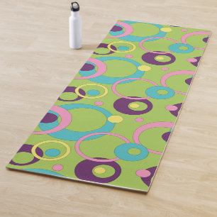 Tapete De Yoga Círculos verdes fungos Yoga Mat