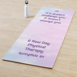 Tapete De Yoga Citação Inspiradora de Empresa Terapista Física