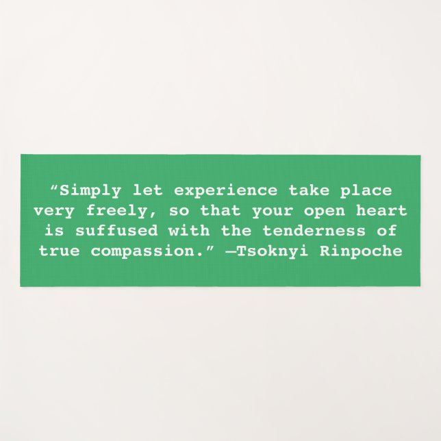 Tapete De Yoga Citações (Frente (Horizontal))