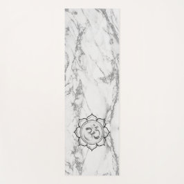 Tapete De Yoga Clássico Elegante Marble OM