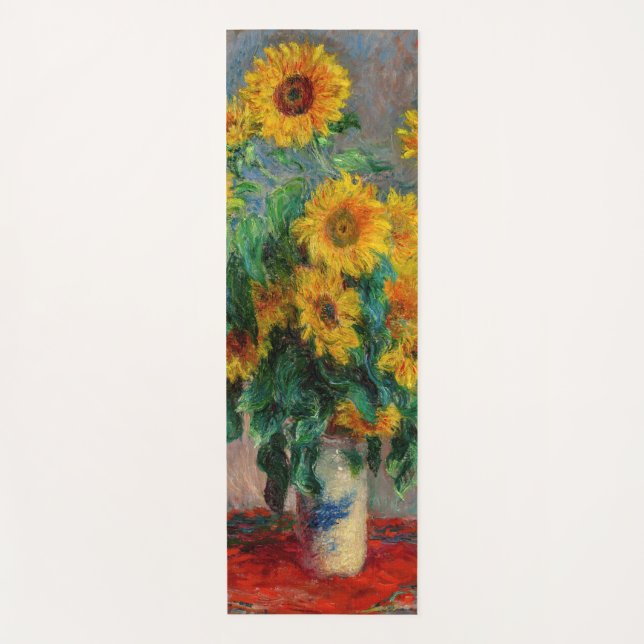 Tapete De Yoga Claude Monet - Buquê de Sunflower (Frente)