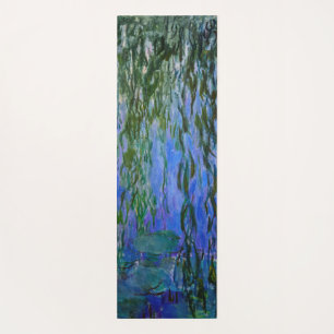 Tapete De Yoga Claude Monet - Lírios d'água com salgueiro chora