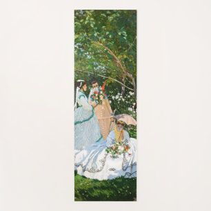 Tapete De Yoga Claude Monet - Mulheres no Jardim