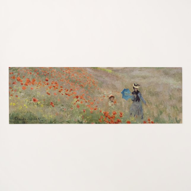 Tapete De Yoga Claude Monet - Poppy Field (Verso (Horizontal))