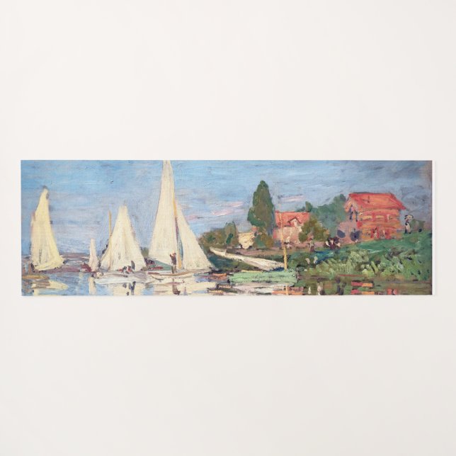 Tapete De Yoga Claude Monet - Regattas em Argenteuil (Verso (Horizontal))