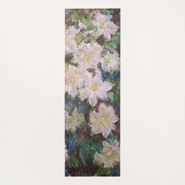 Tapete De Yoga Claude Monet - White Clematis (Verso)