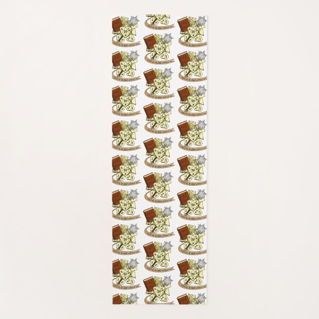 Tapete De Yoga Cleric Dice Design (Frente)