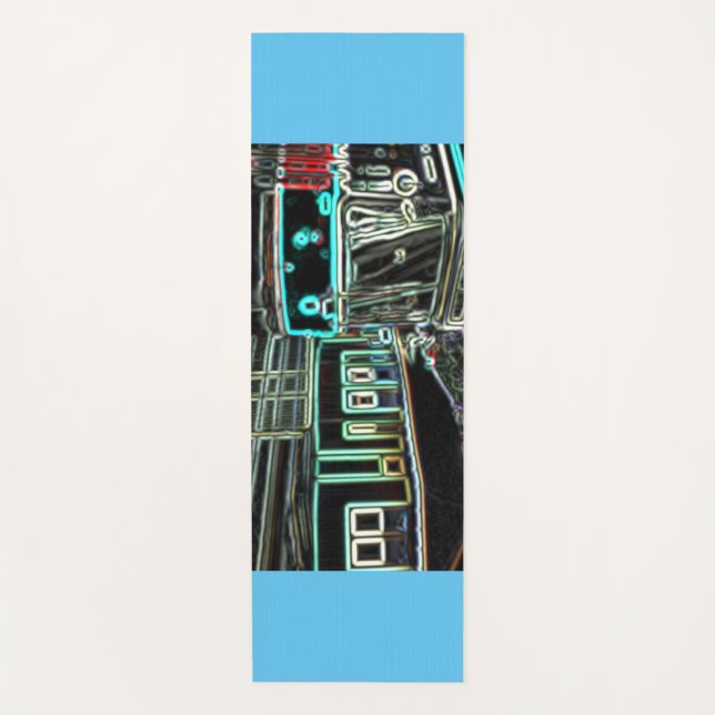 Tapete De Yoga CLRV Neon no stn Yoga Mat (Frente)