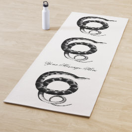 Tapete De Yoga Cobra de água de barbatanas planas pretas