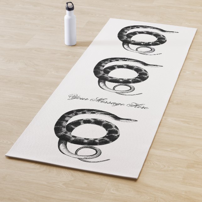 Tapete De Yoga Cobra de água de barbatanas planas pretas (In Situ)