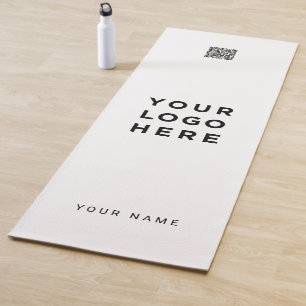 Tapete De Yoga Código simples Qr Nome Empresa Promocional comerci