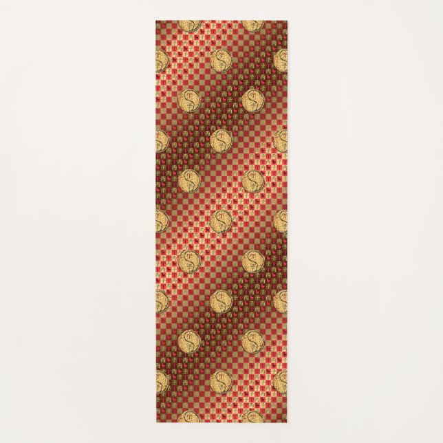 Tapete De Yoga Coelho Aries & Fire (Frente)