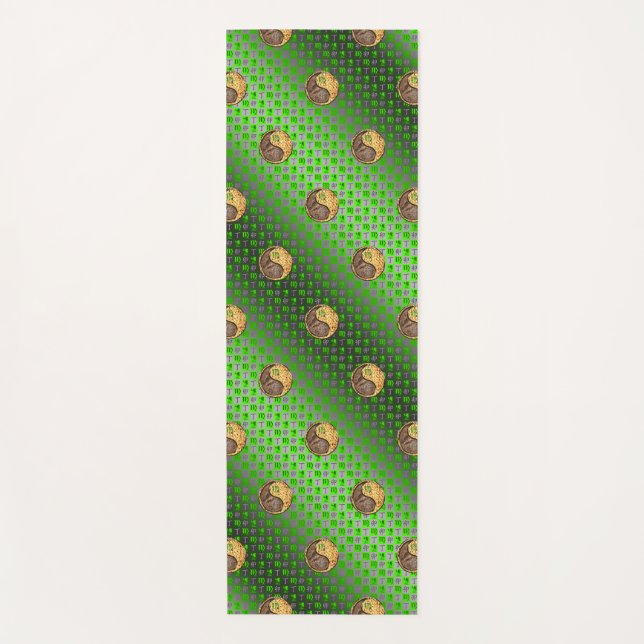 Tapete De Yoga Coelho de Virgem e Fogo (Frente)