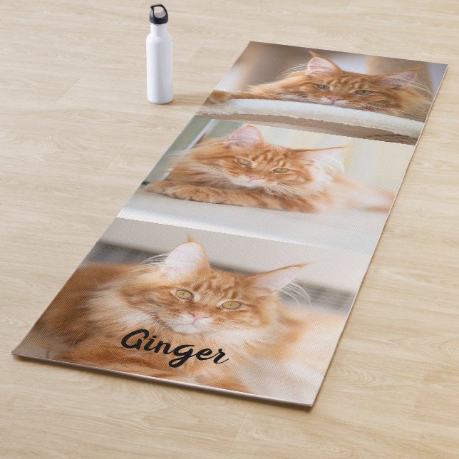 Tapete De Yoga Colagem de Fotos em Três Grandes Quadrados (In Situ)