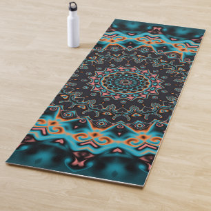 Tapete De Yoga Colorido Boho Mandala