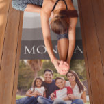 Tapete De Yoga Colorido Fotográfico de faixa preta de Cinza retro<br><div class="desc">Este design pode ser personalizado na área fornecida pela alteração da foto e/ou do texto. Ou pode ser personalizado clicando em Personalizar este Modelo e, em seguida, escolhendo o clique para personalizar mais a opção e excluir ou alterar a cor do plano de fundo, adicionar texto, alterar a cor ou...</div>