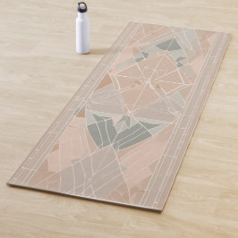 Tapete de Yoga com Design Geométrico Fragmentado A