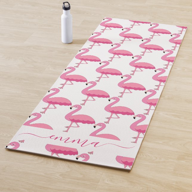 Tapete de Yoga com Padrão de Flamingo Personalizad (In Situ)