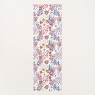 Tapete De Yoga Composição de Aquarela Subaquático Série Design 3