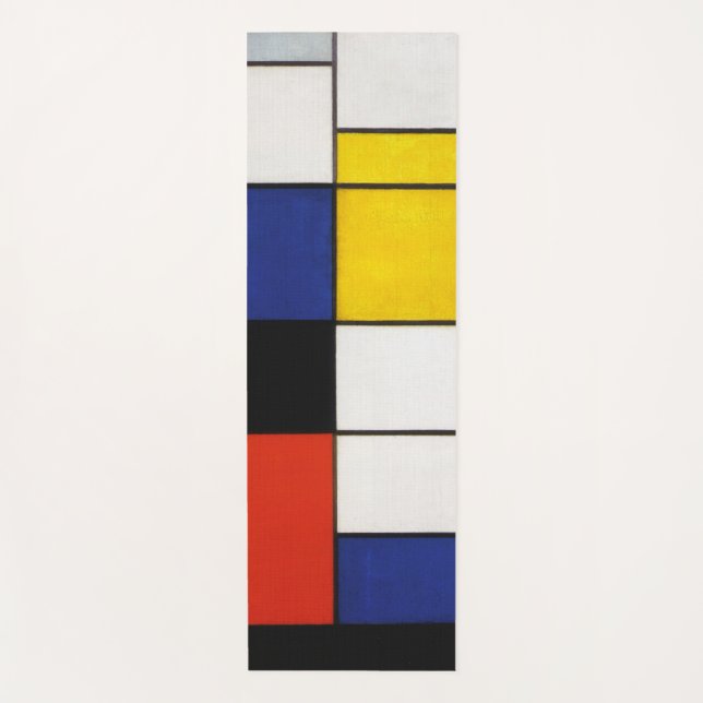 Tapete De Yoga Composição, Mondrian (Frente)