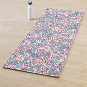 Tapete De Yoga Composição Subaquática em Aquarela Série Design 5