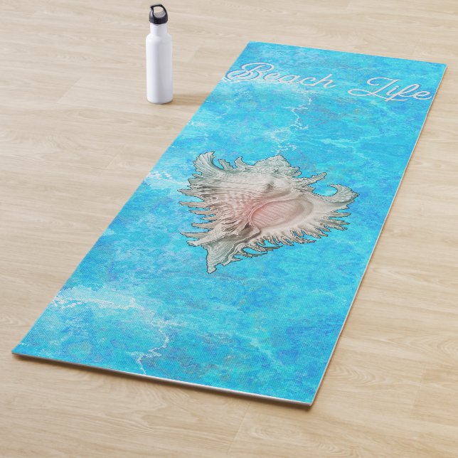 Tapete De Yoga Conch Shell "Beach Life" (In Situ)