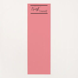 Tapete De Yoga 'Confie em si mesmo' Frase Preta