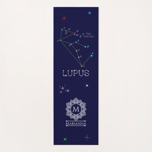 Tapete De Yoga Constelação do hemisfério sul Lupus
