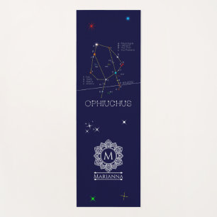 Tapete De Yoga Constelação Zodiac Ophiuchus