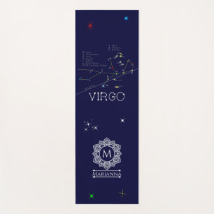 Tapete De Yoga Constelação Zodiac Virgo