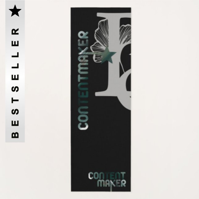 Tapete De Yoga CONTENTMAKER Yoga Mat Abstrato Green Emerald (Criador carregado)