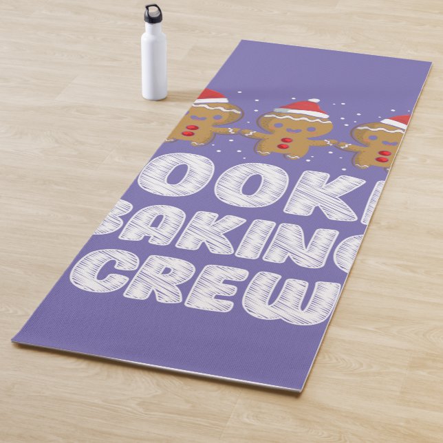 Tapete De Yoga Cookie Baking Crew Camisa Natal Família Gingerbr (In Situ)