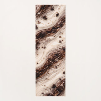 Tapete De Yoga Cookies and Cream Milkshake Marble Texture Design