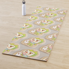 Tapete De Yoga Cookies com Ícones XiaoTieJun