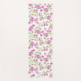 Tapete De Yoga Cor d'água rosa Florais Yoga Mat