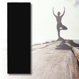 Tapete De Yoga Cor preto Onyx profissional | Elegante Clássico