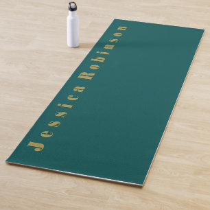 Tapete De Yoga Cor Sólida do Teal Escuro