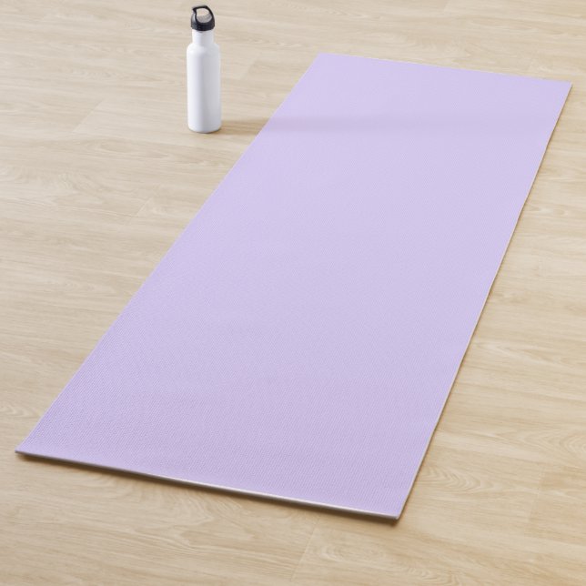Tapete De Yoga Cor Sólida Lilac do Pastel | Clássico | Elegante (In Situ)