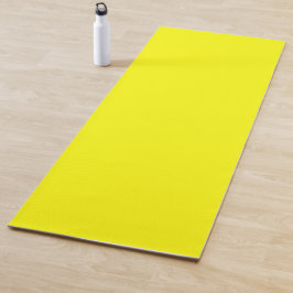 Tapete De Yoga Cor Sólida Neon Amarelo