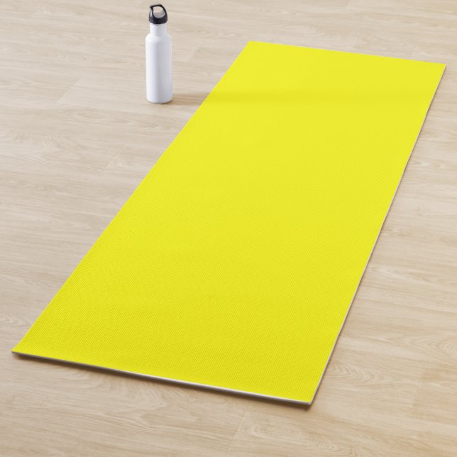 Tapete De Yoga Cor Sólida Neon Amarelo (In Situ)