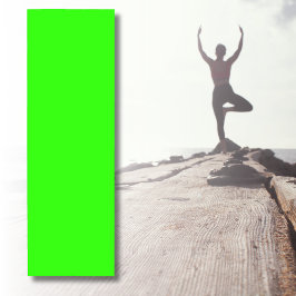 Tapete De Yoga Cor Sólida Neon Verde | Clássico