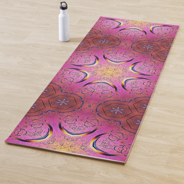 Tapete De Yoga Coração Radiante Caleidoscópio (In Situ)